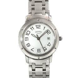 Hermes HERMES Clipper Classic CP1 310 Ladies Watch Date White Quartz