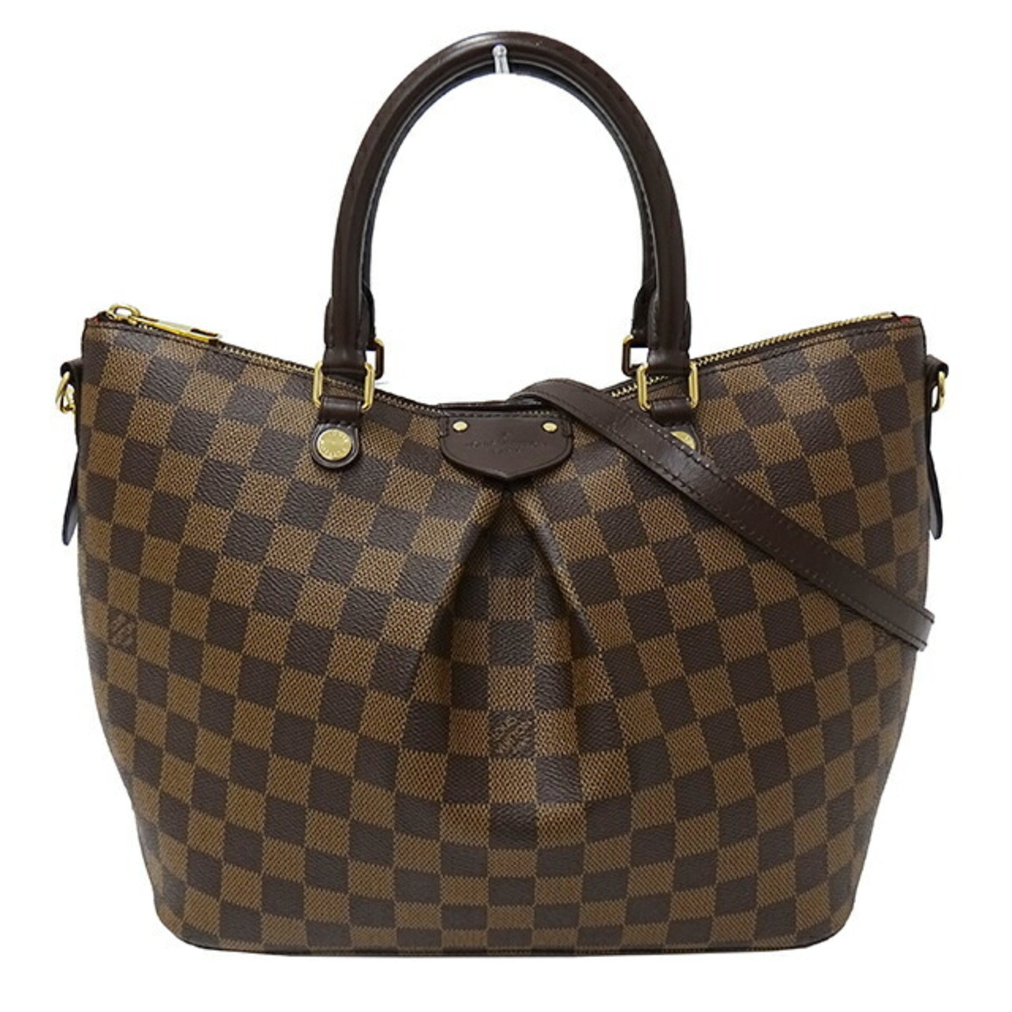 Louis Vuitton Damier Bag Women's Handbag Shoulder 2way Sienna MM Ebene Brown N41546