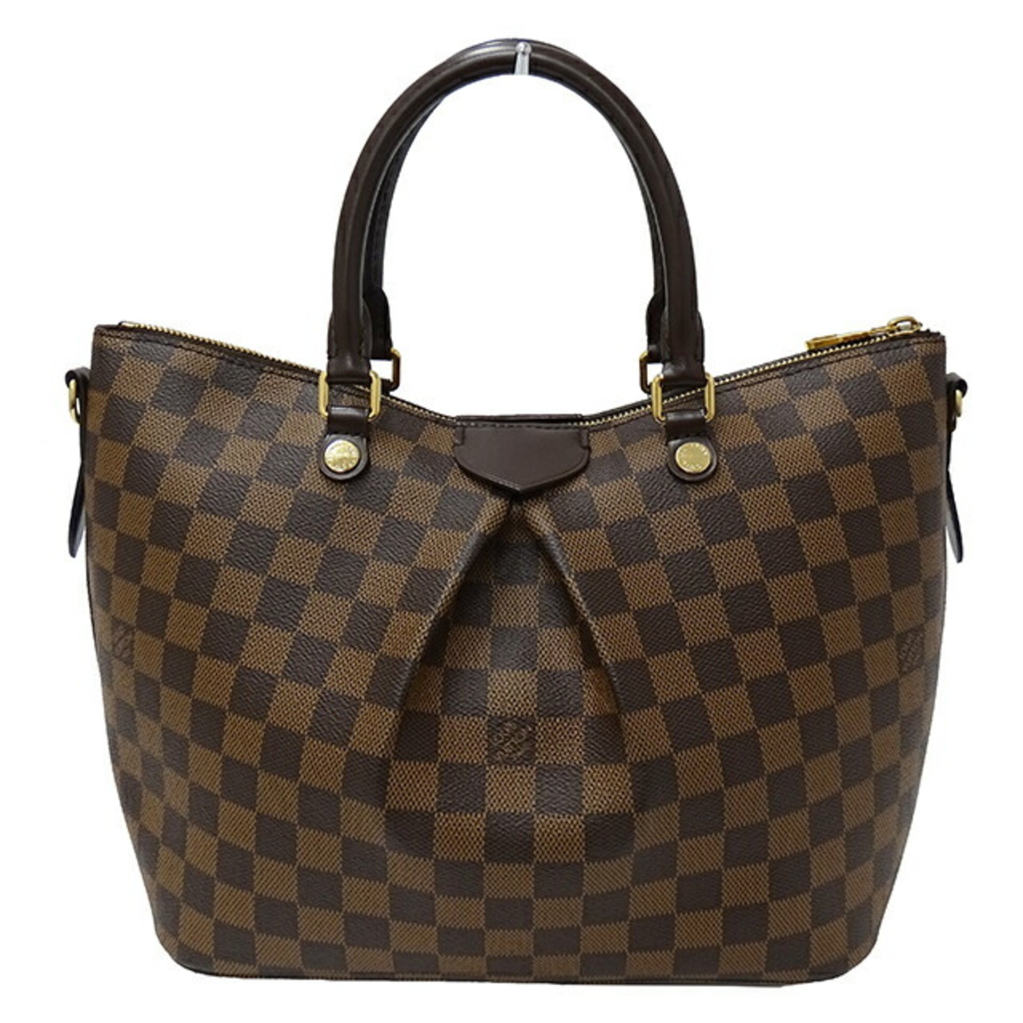 Louis Vuitton Damier Bag Women's Handbag Shoulder 2way Sienna MM Ebene Brown N41546