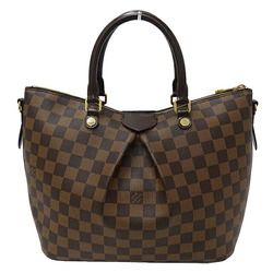 Louis Vuitton Damier Bag Women's Handbag Shoulder 2way Sienna MM Ebene Brown N41546