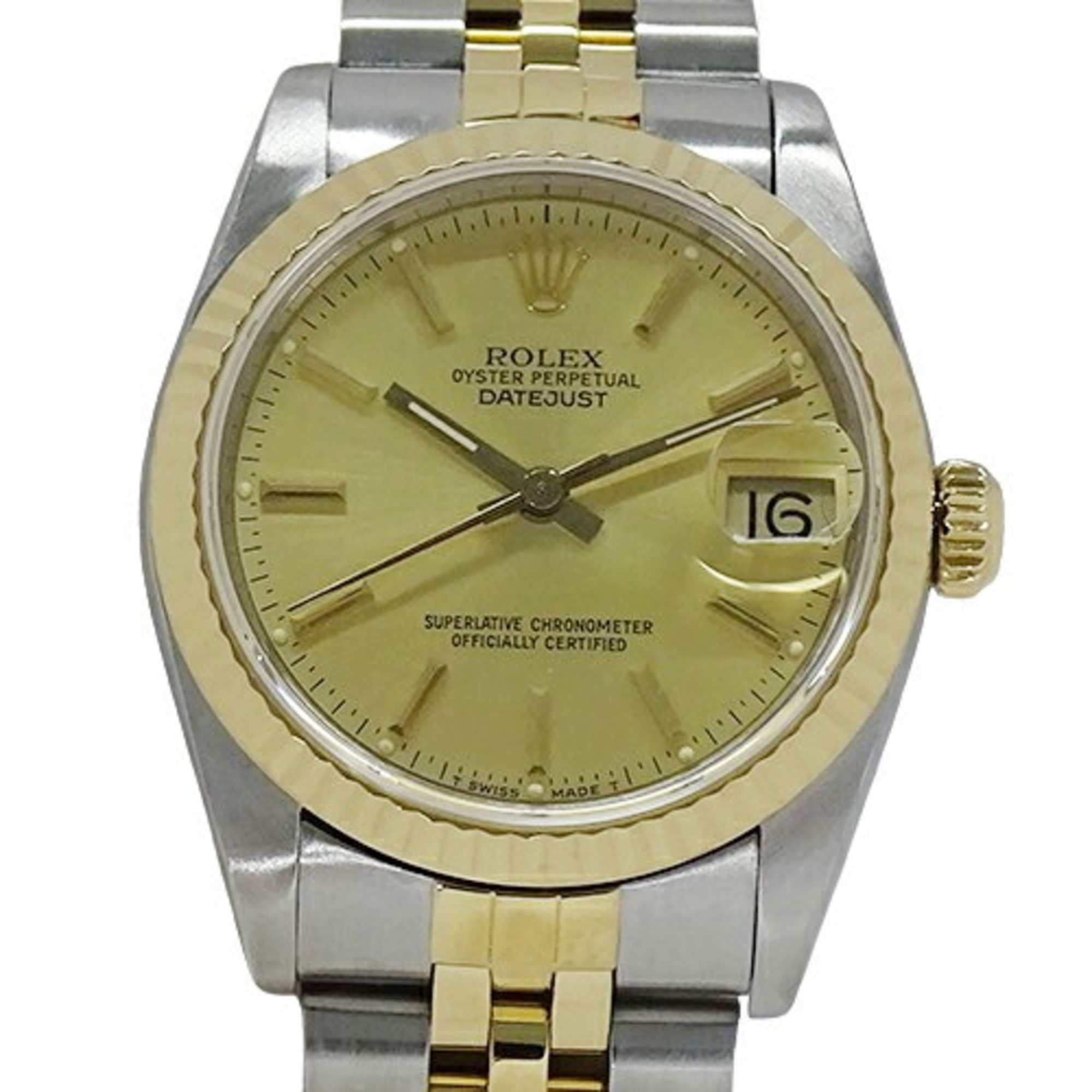 Rolex ROLEX Datejust 68273 L serial number Wristwatch Boys Automatic AT Stainless steel SS Gold YG combination Polished