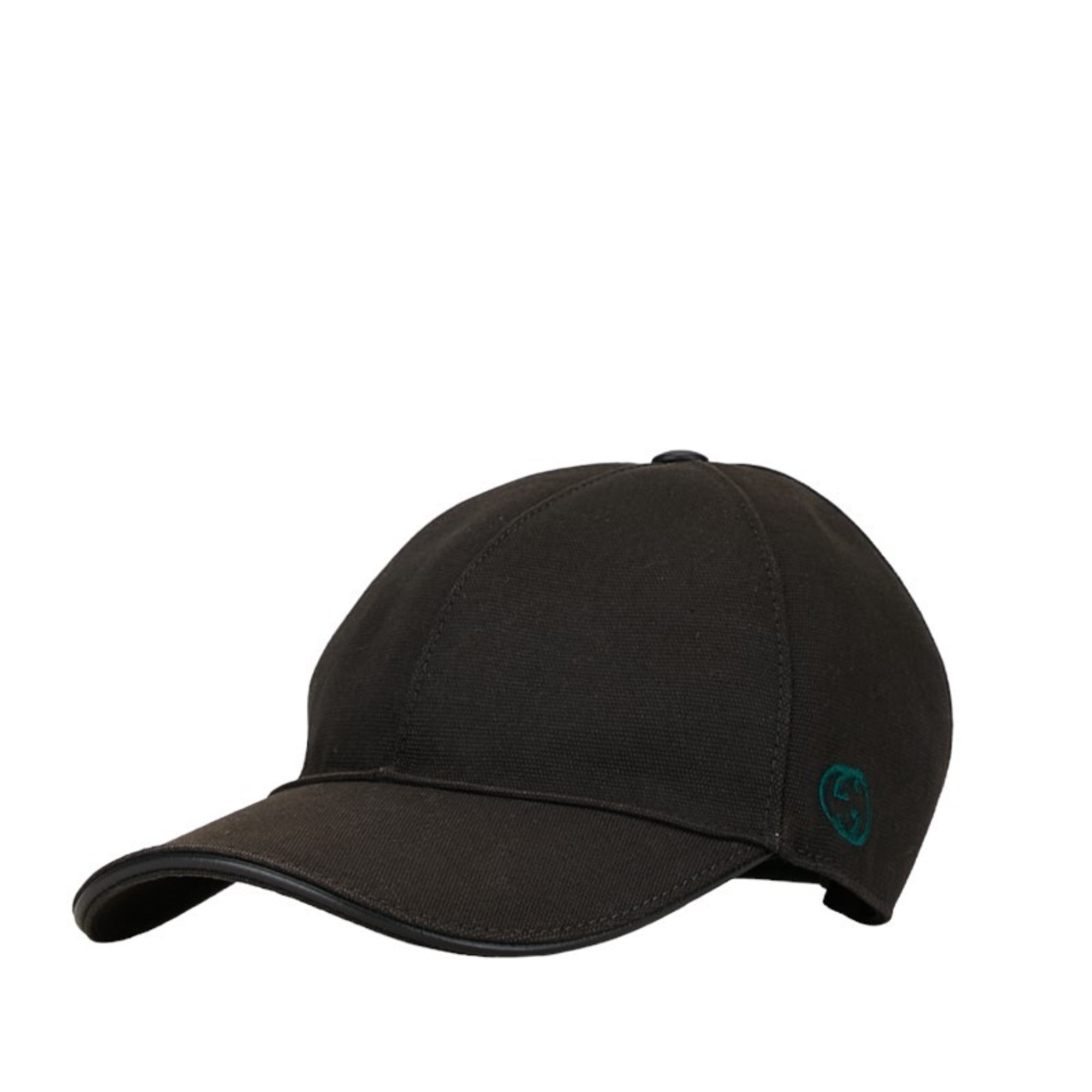 Gucci Cap Baseball Size: M 58 Black Green Canvas Women's GUCCI