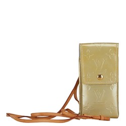 Louis Vuitton Monogram Walker Pouch M91074 Gold Patent Leather Women's LOUIS VUITTON