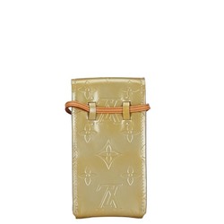 Louis Vuitton Monogram Walker Pouch M91074 Gold Patent Leather Women's LOUIS VUITTON