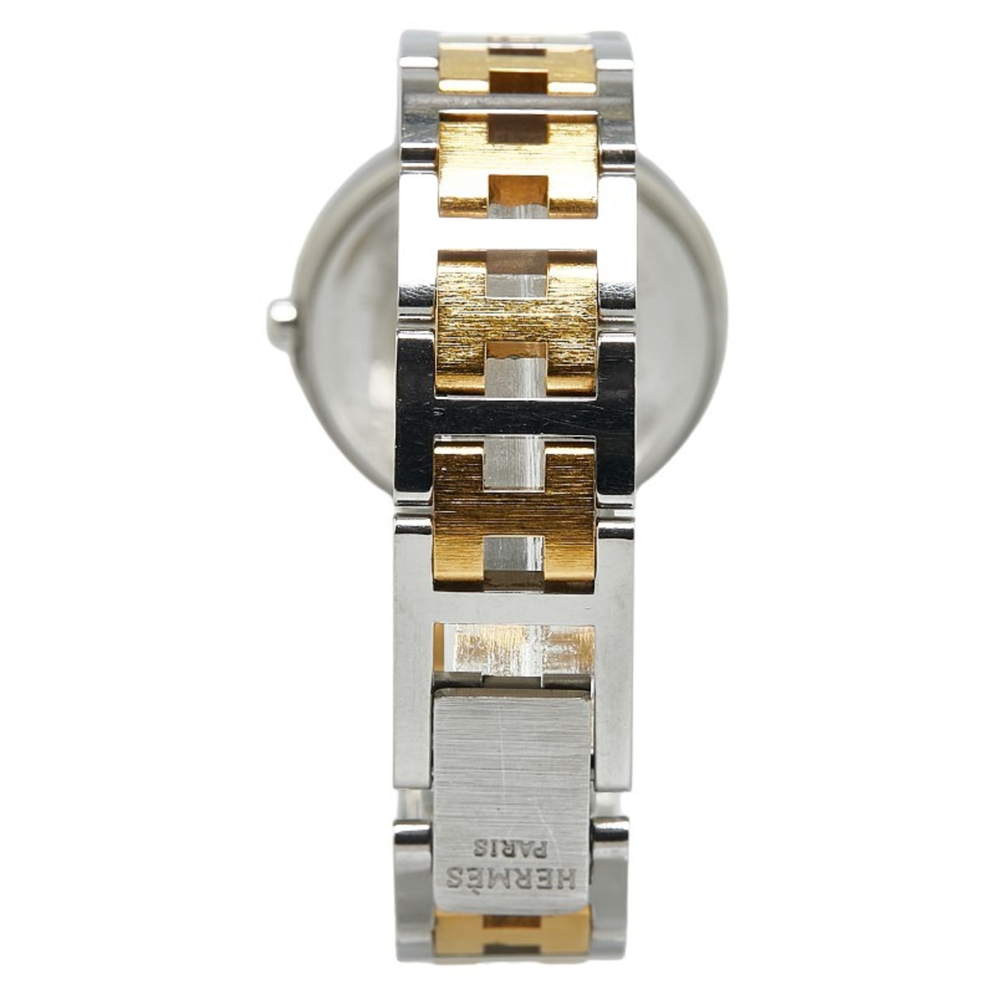 Hermes Windsor Watch Quartz Ivory Dial Stainless Steel Plated Women's HERMES