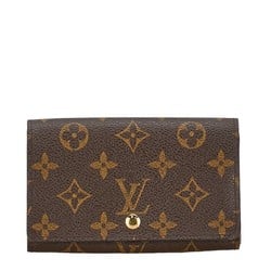 Louis Vuitton Monogram Porte Monnaie Tresor Bi-fold Wallet M61730 Brown PVC Leather Women's LOUIS VUITTON