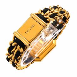 CHANEL Premiere S size H0001 Ladies watch Black Gold Quartz