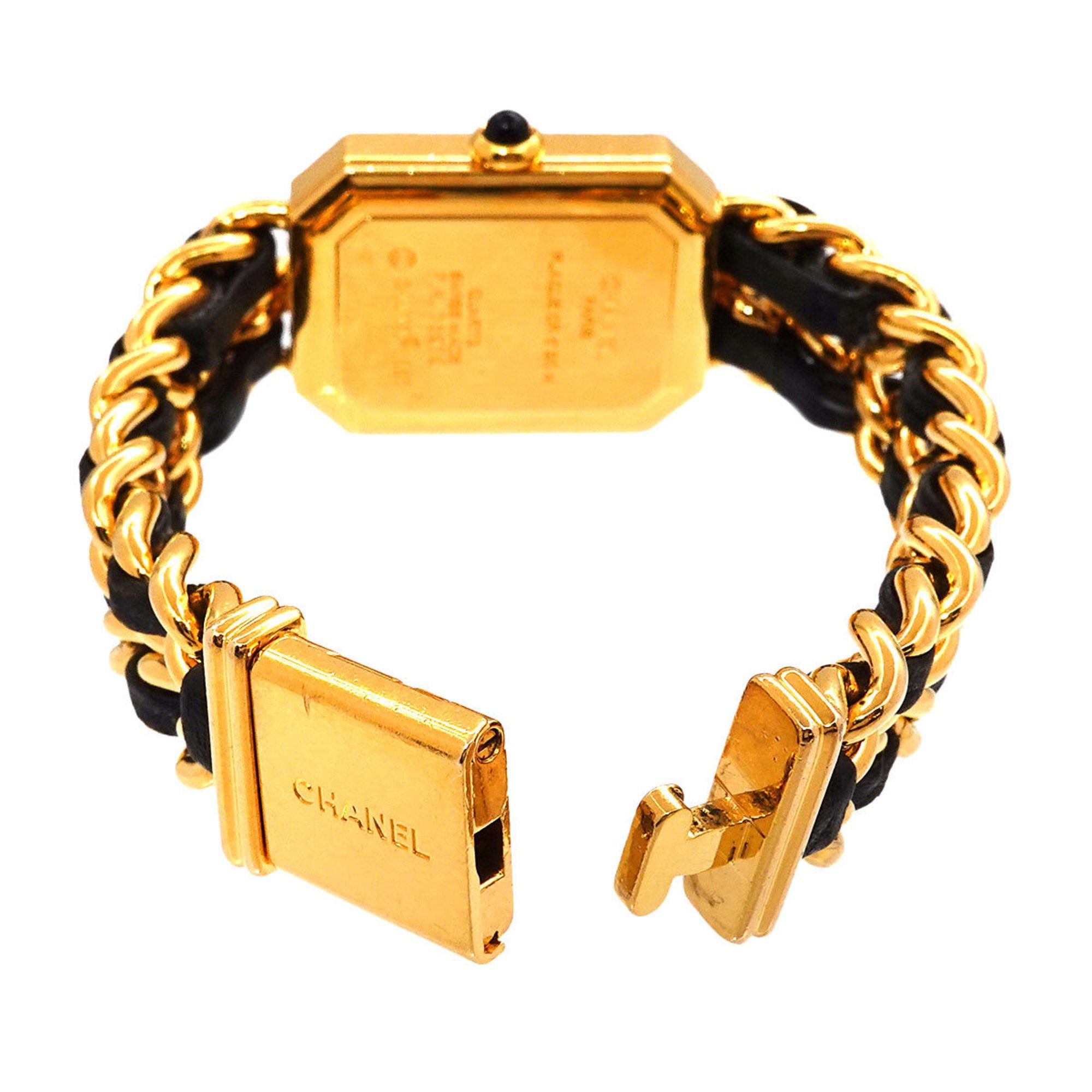 CHANEL Premiere S size H0001 Ladies watch Black Gold Quartz