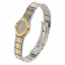 Chopard St. Moritz combination ladies watch grey YG yellow gold quartz