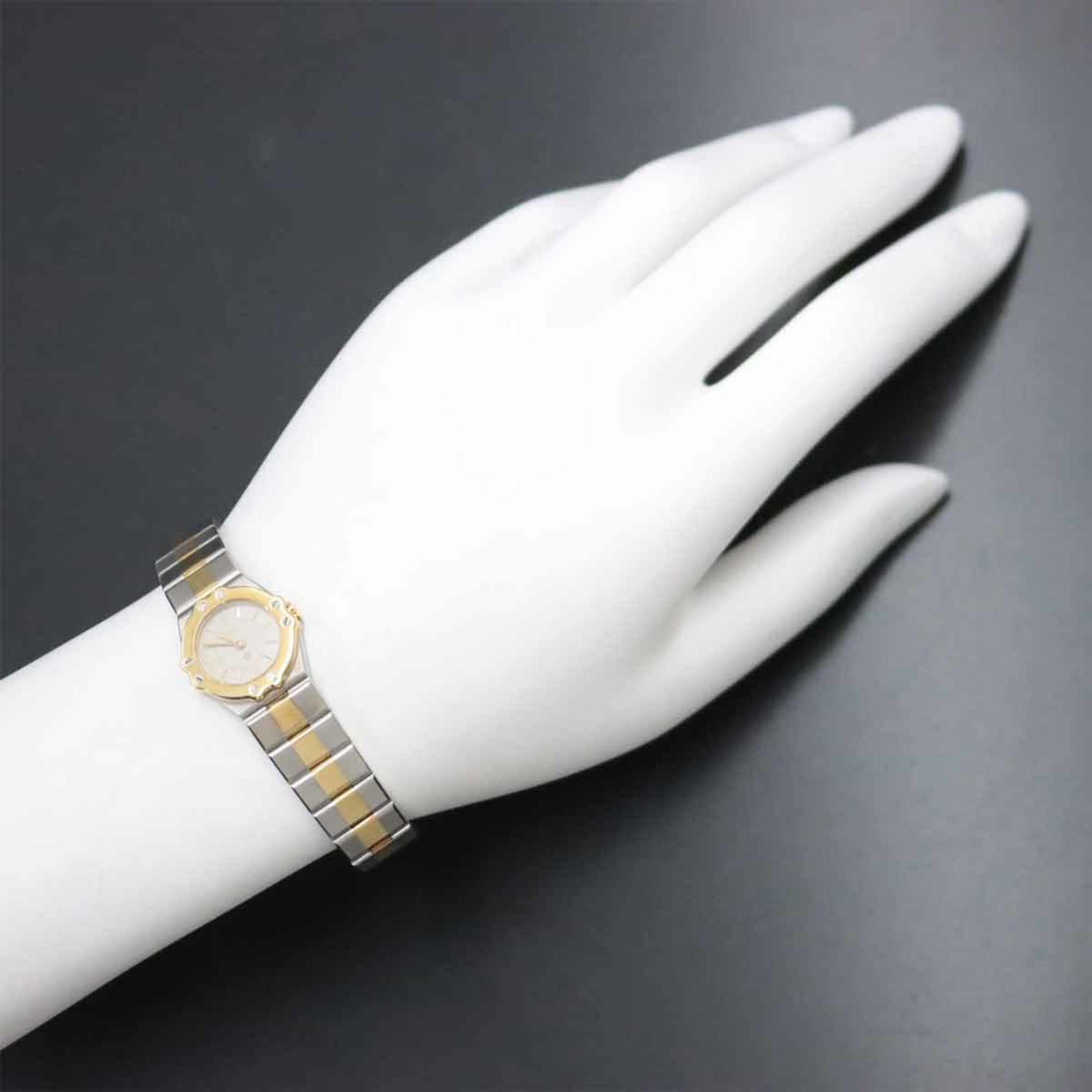 Chopard St. Moritz combination ladies watch grey YG yellow gold quartz