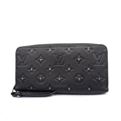 Louis Vuitton Long Wallet Monogram Empreinte Zippy M62209 Green Silver Men's Women's