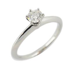Tiffany Ring Solitaire 1PD Diamond Pt950 Platinum 0.33ct Ladies