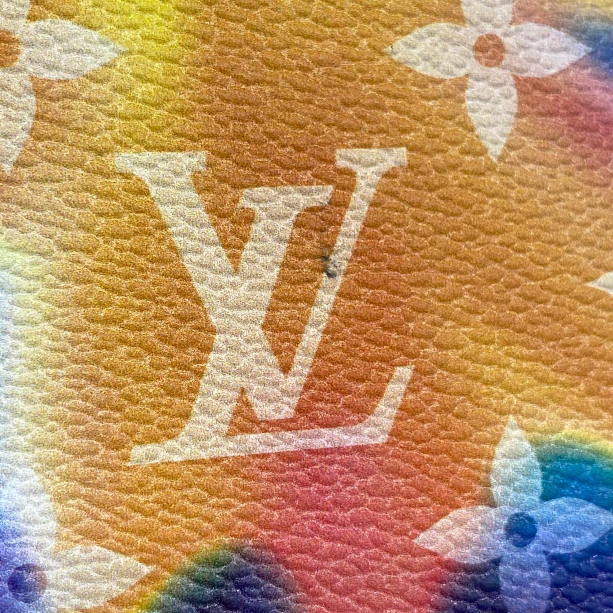 Louis Vuitton Clutch Bag Monogram Sunset Pochette Voyage MM M45941 Blue Multicolor Men's Women's