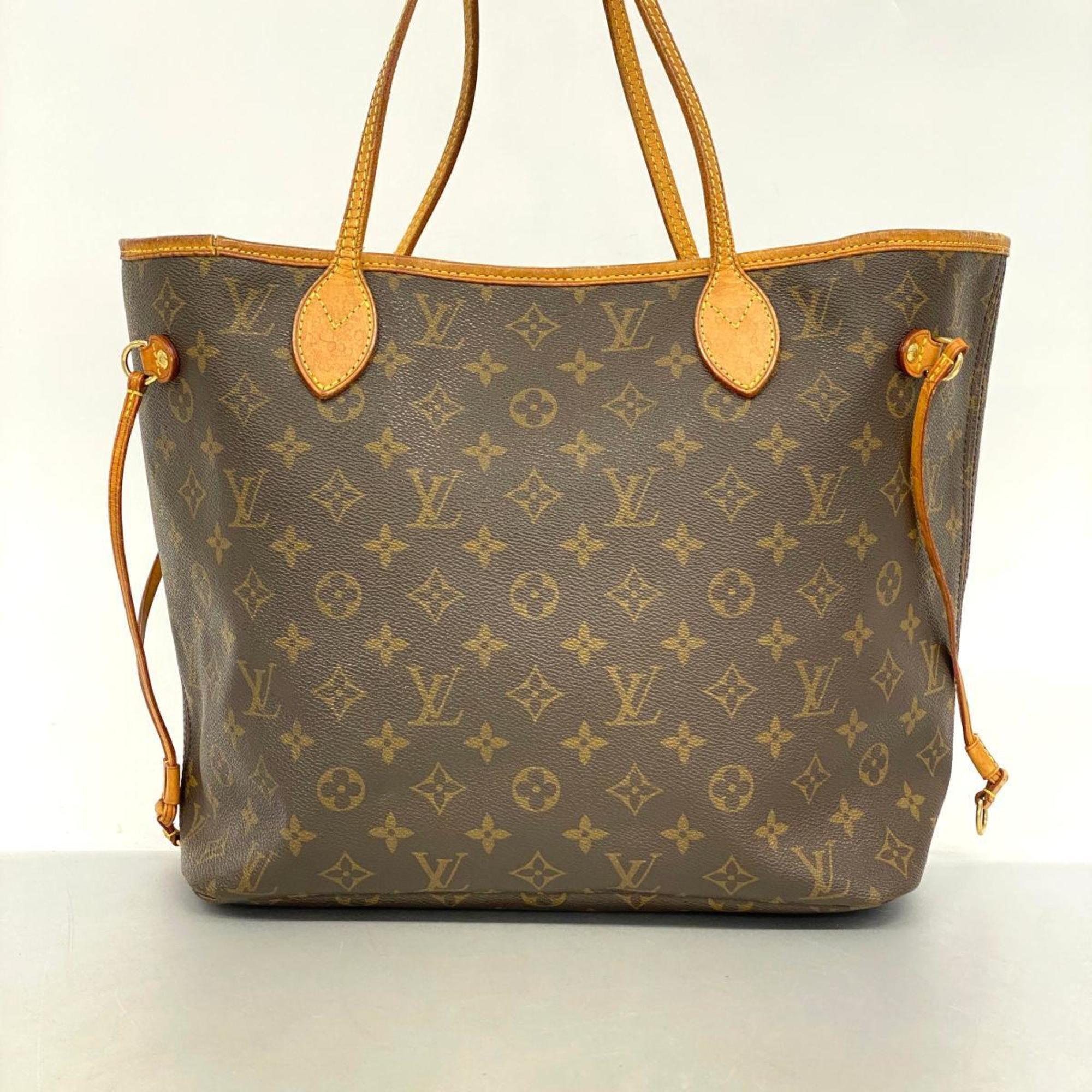 Louis Vuitton Tote Bag Monogram Neverfull MM M40156 Brown Women's