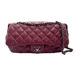 CHANEL Shoulder Bag Lambskin Bordeaux Women's z1568