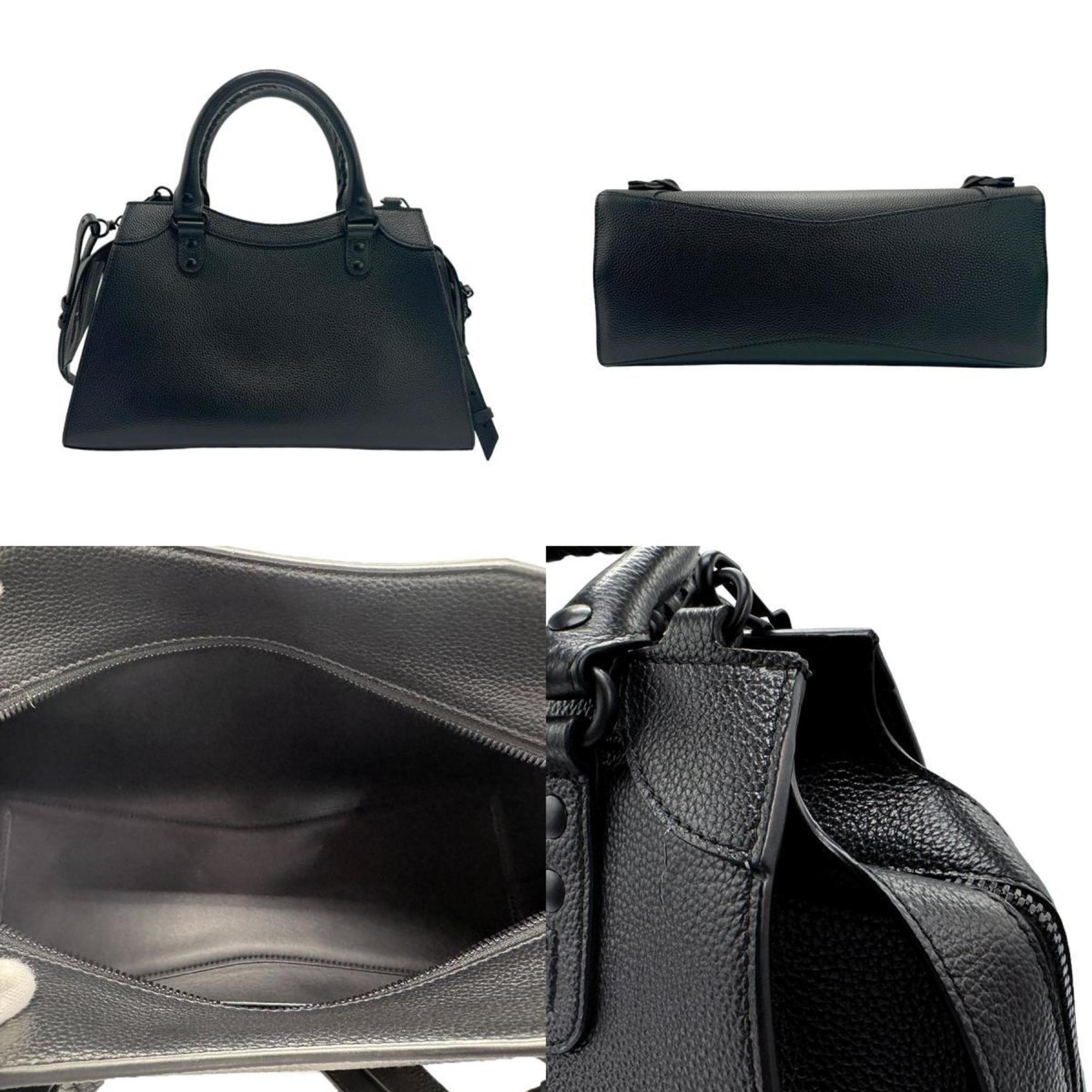 BALENCIAGA Handbag Shoulder Bag Neo Classic City Leather Black Women's 638521 z1604