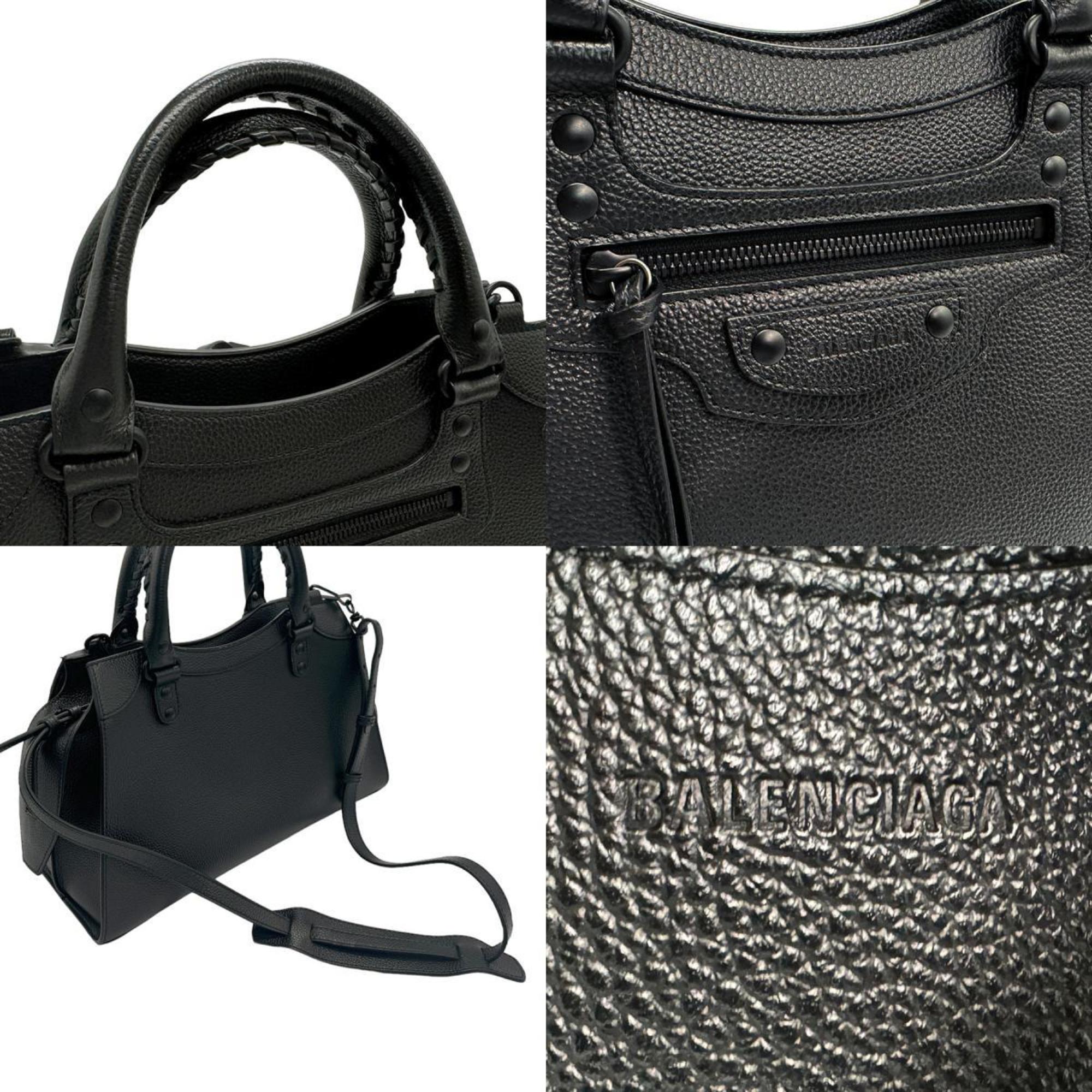 BALENCIAGA Handbag Shoulder Bag Neo Classic City Leather Black Women's 638521 z1604