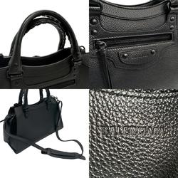 BALENCIAGA Handbag Shoulder Bag Neo Classic City Leather Black Women's 638521 z1604