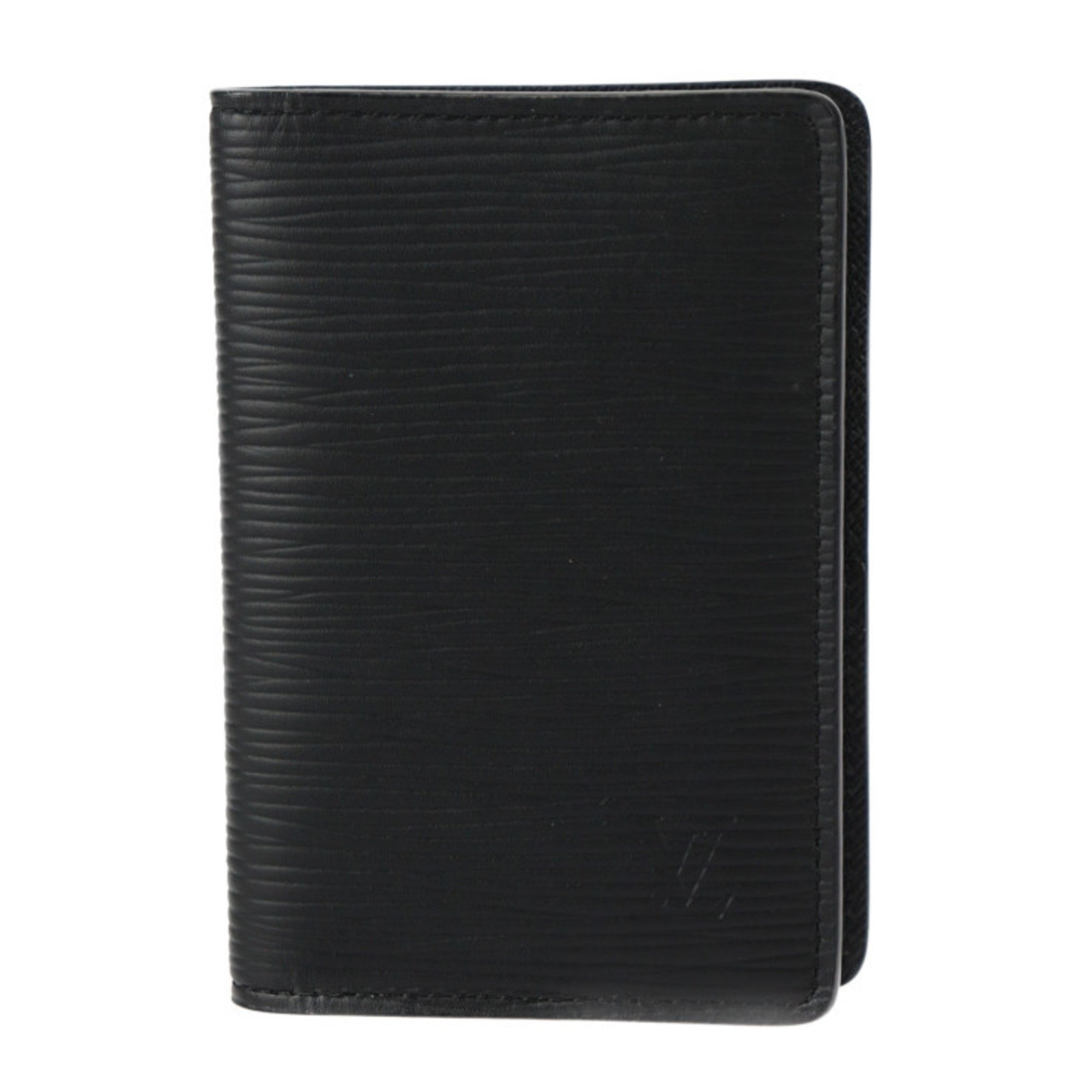 LOUIS VUITTON Louis Vuitton Organizer de Poche Business Card Holder/Card Case M60642 Epi Leather Black Holder