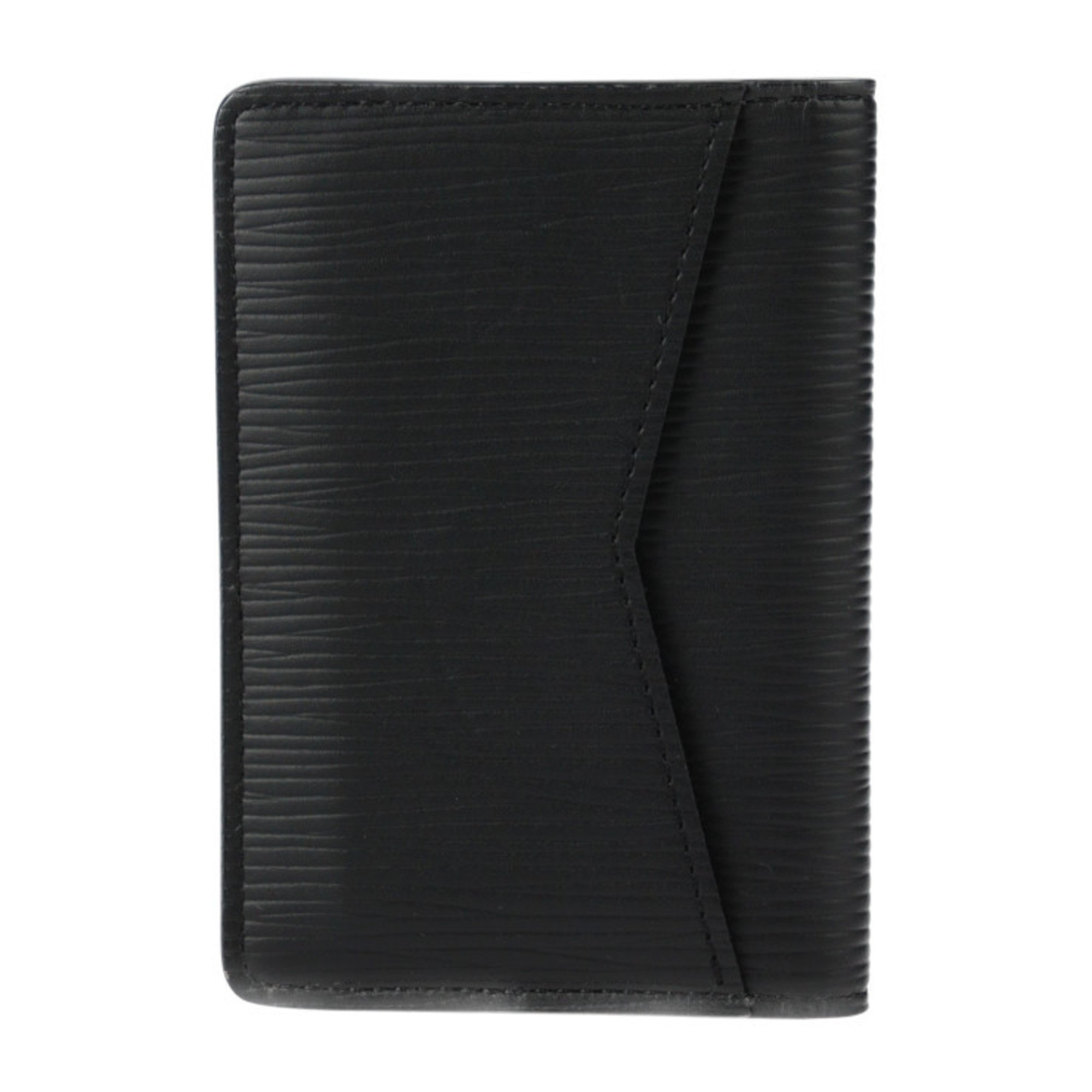 LOUIS VUITTON Louis Vuitton Organizer de Poche Business Card Holder/Card Case M60642 Epi Leather Black Holder