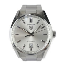 TAG HEUER Carrera Calibre 5 Date Watch WBN2111-0 Stainless Steel Silver Automatic