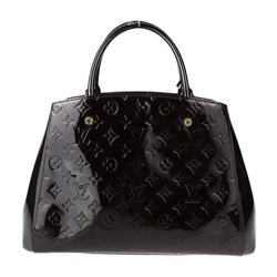 LOUIS VUITTON Louis Vuitton Montaigne MM Handbag M50400 Monogram Vernis Amarante Shoulder Bag