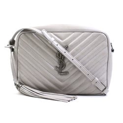 Saint Laurent shoulder bag Lou leather silver women's e58810f