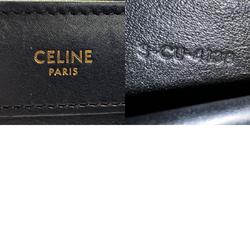 CELINE Handbag Shoulder Bag Luggage Nano Shopper Leather Black Women's z1692