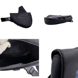 DIOR HOMME Body Bag Alex Foxton Saddle Leather Navy Men's n0008