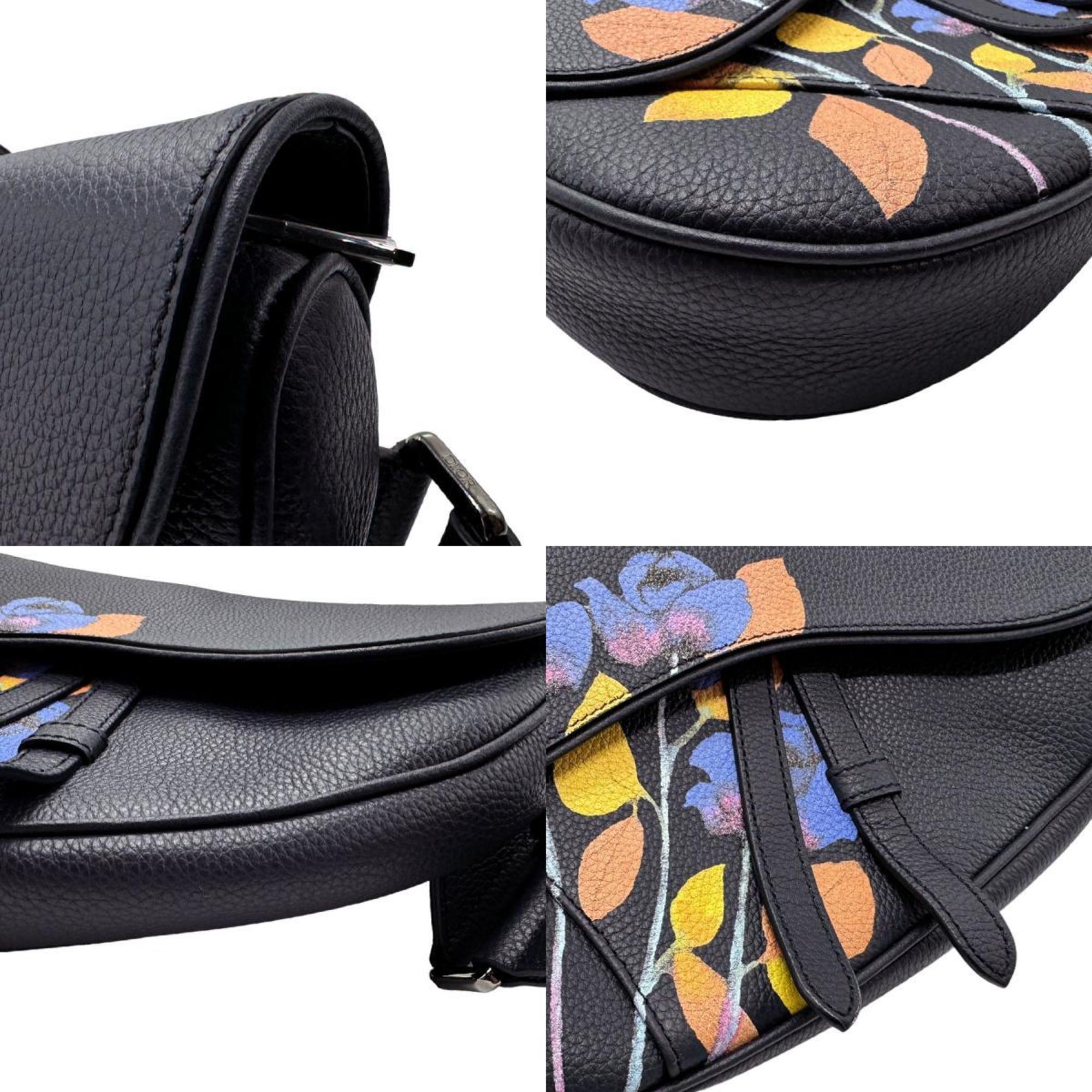 DIOR HOMME Body Bag Alex Foxton Saddle Leather Navy Men's n0008