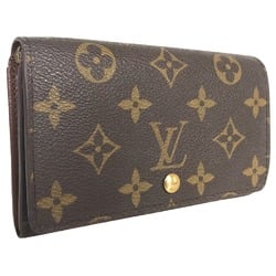 LOUIS VUITTON Louis Vuitton Portemonnay Bi-fold Wallet, Women's, Monogram Canvas, Brown, Bi-fold, M61730
