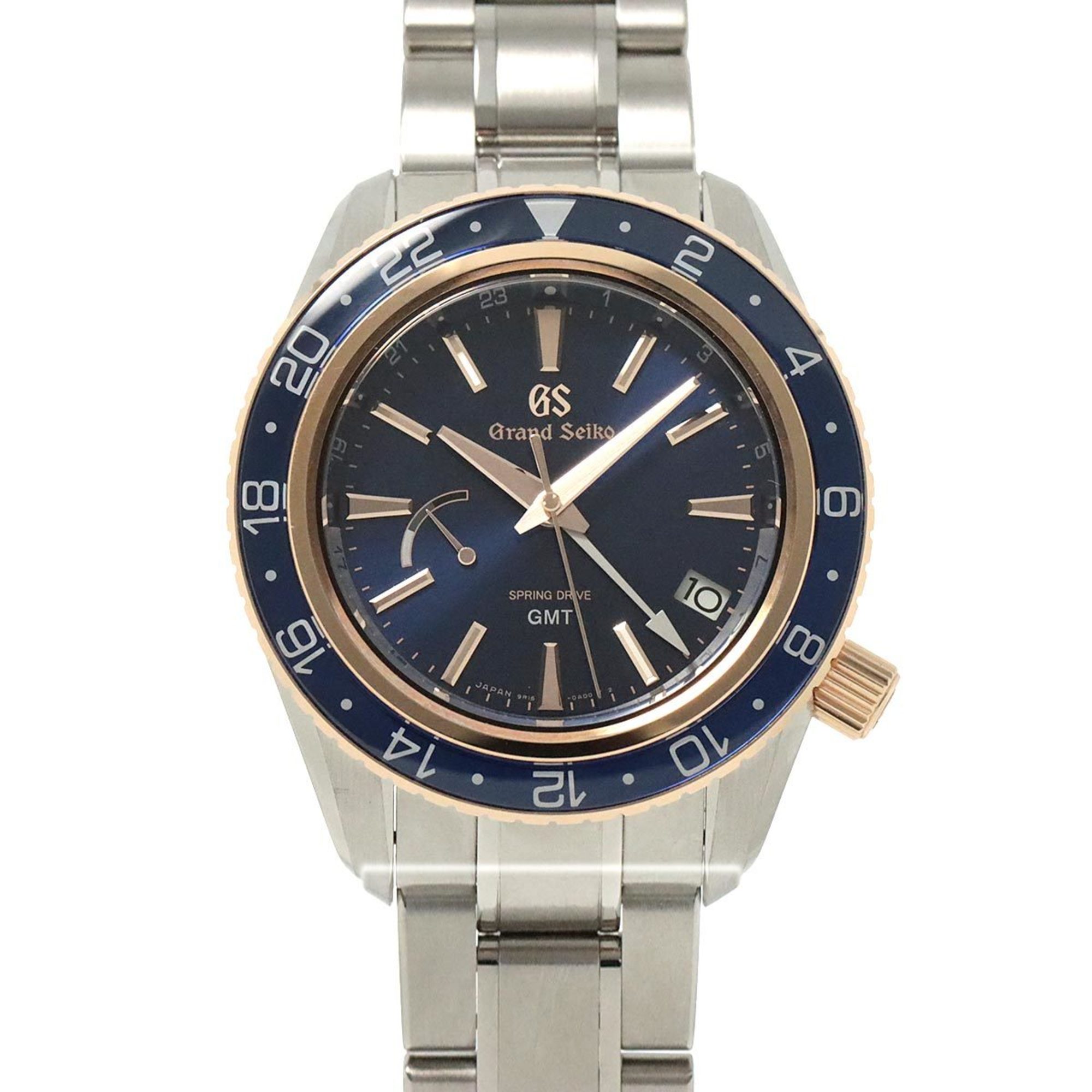 Grand Seiko GRAND SEIKO Spring Drive Sports Collection GMT SBGE286 Men's Watch 9R16-0AD0 Date Blue Automatic