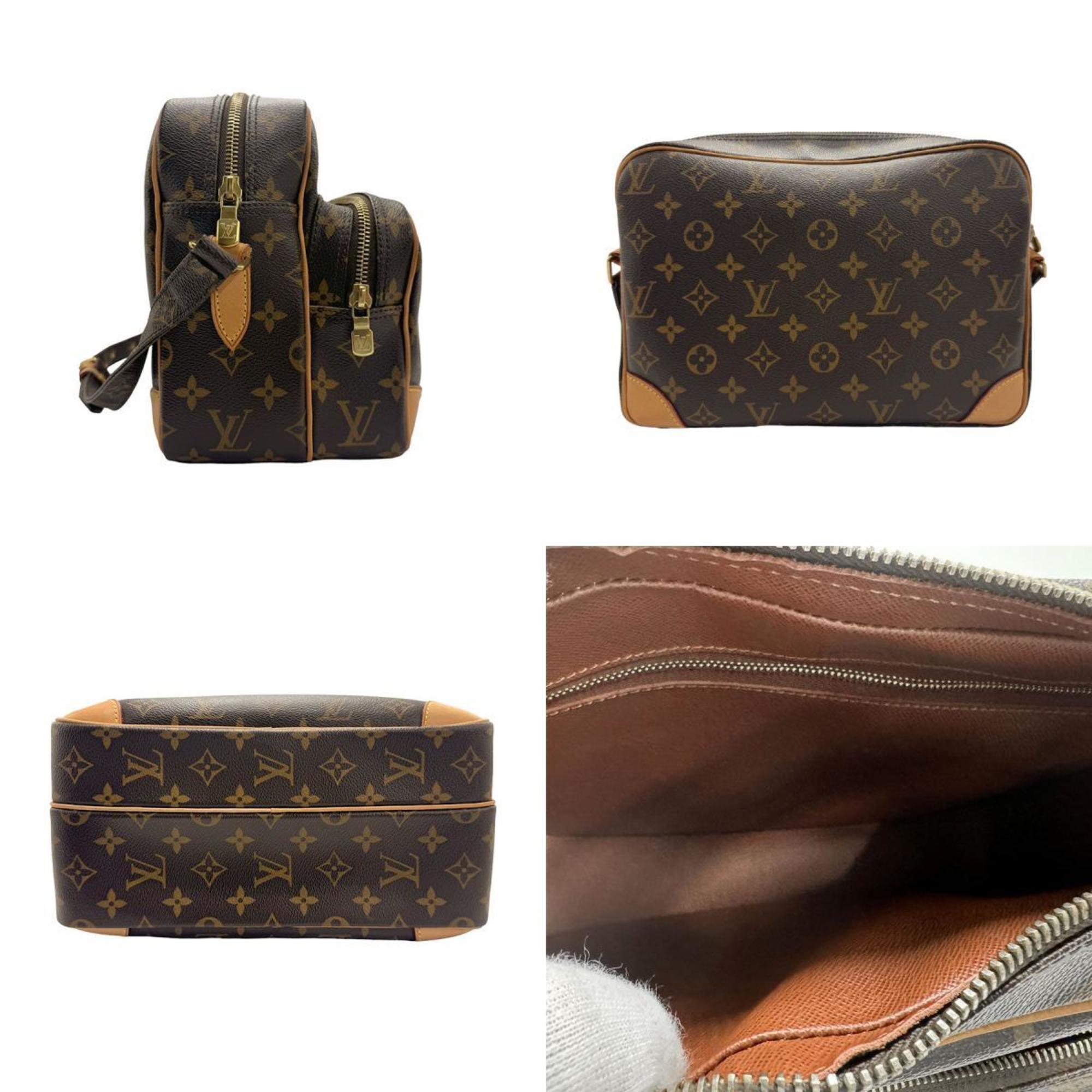 Louis Vuitton LOUIS VUITTON Shoulder Bag Monogram Nile Canvas Brown Men's Women's M45244 z1609