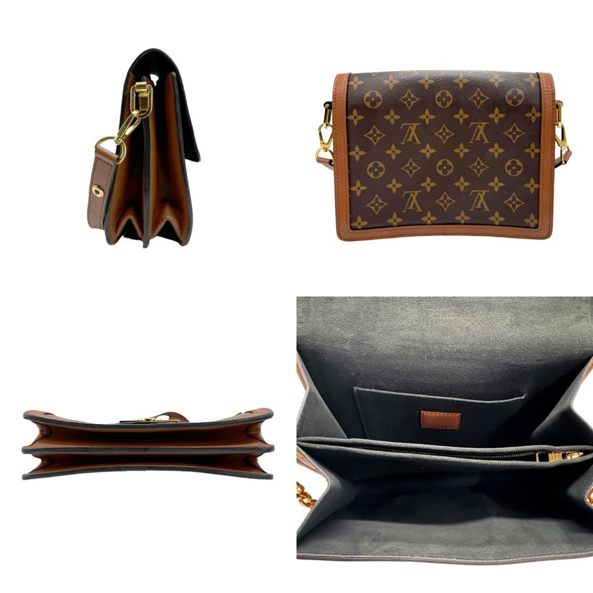 Louis Vuitton LOUIS VUITTON Shoulder Bag Monogram Reverse Dauphine MM Canvas Brown Women's M45958 z1598