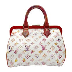 Louis Vuitton LOUIS VUITTON Handbag Monogram Watercolor Speedy Canvas Blanc Women's M95729 z1585