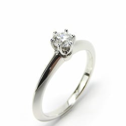 Tiffany Ring Setting Solitaire Pt950 Diamond Approx. 3.1g Platinum Engagement for Women TIFFANY&Co.