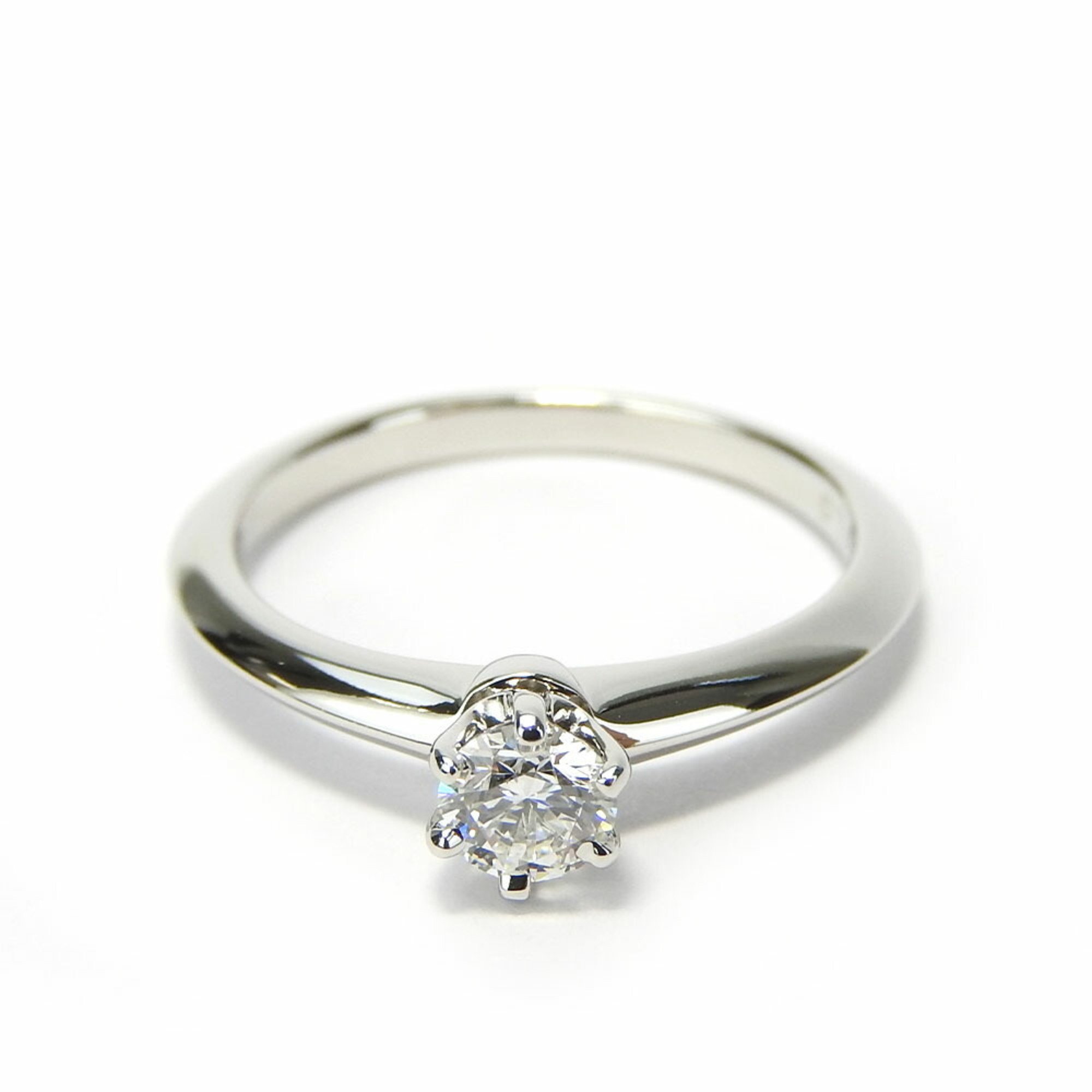 Tiffany Ring Setting Solitaire Pt950 Diamond Approx. 3.1g Platinum Engagement for Women TIFFANY&Co.