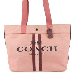 Coach Tote Bag 391 Canvas Pink Bordeaux Women's COACH