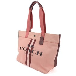 Coach Tote Bag 391 Canvas Pink Bordeaux Women's COACH