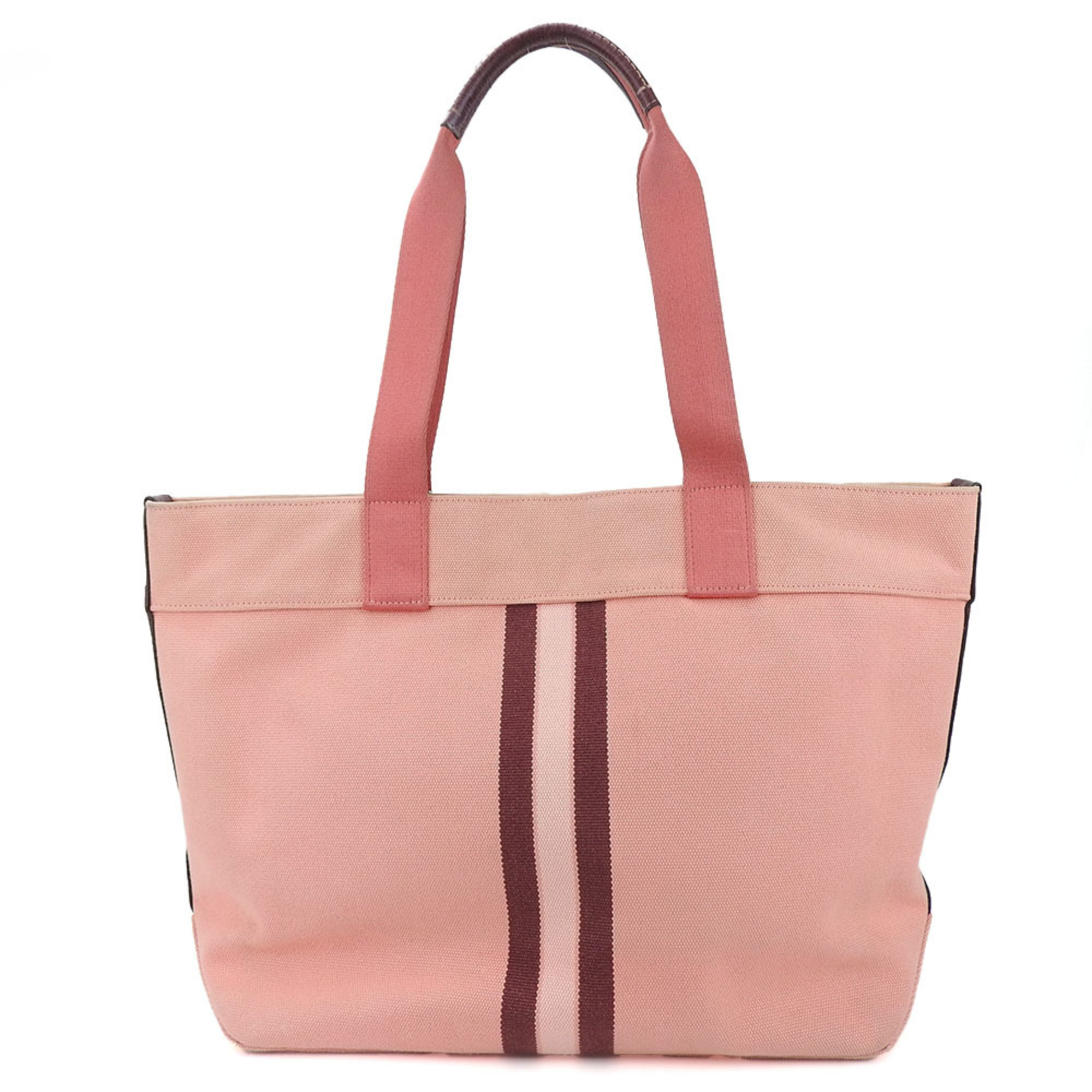 Coach Tote Bag 391 Canvas Pink Bordeaux Women's COACH