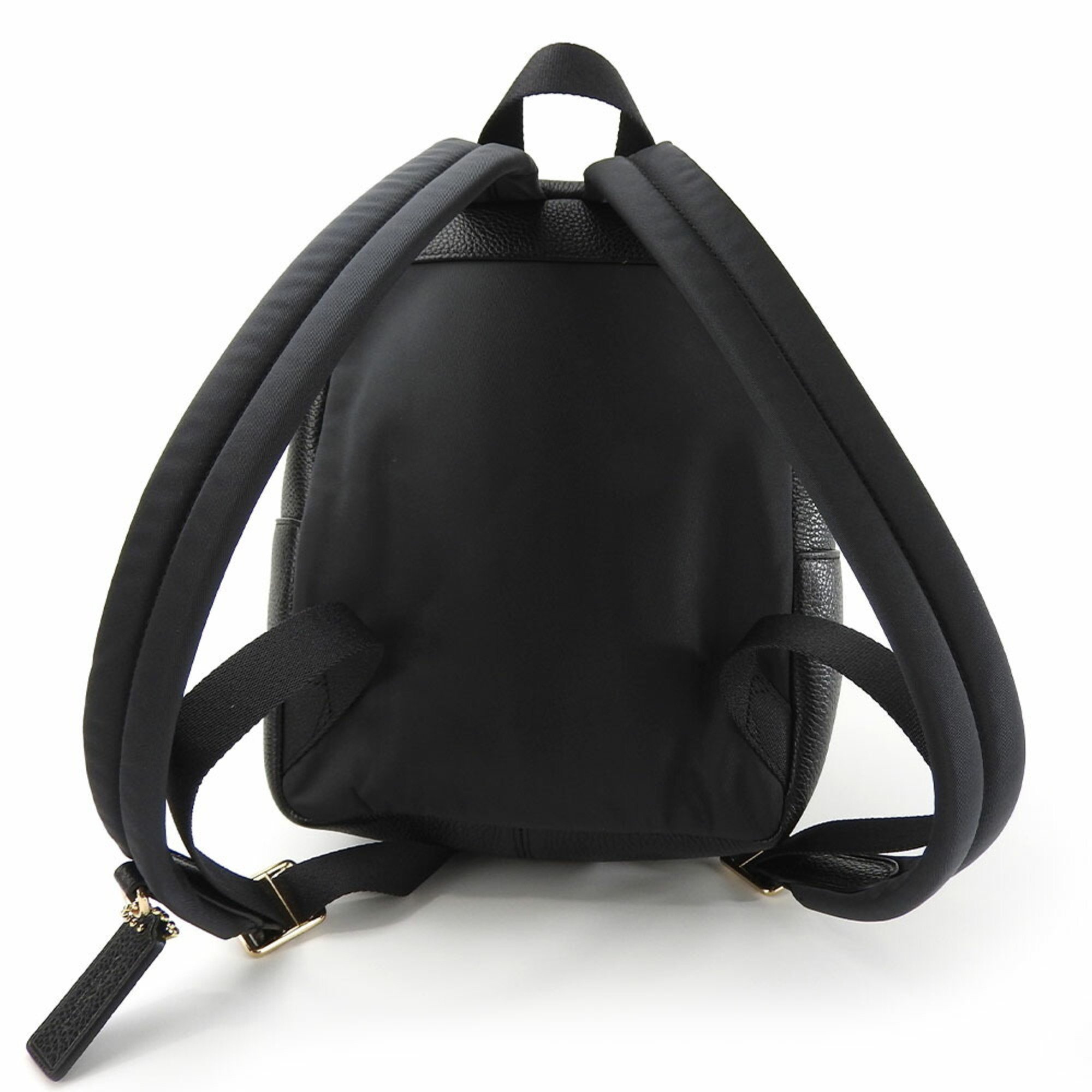 Coach Backpack/Daypack F38263 Leather Black Backpack Women's COACH