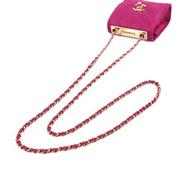 CHANEL Trendy CC Matelasse Chain Shoulder Bag Leather Purple A81633 Gold Hardware