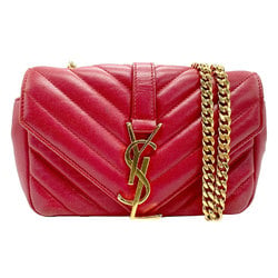 Saint Laurent SAINT LAURENT Shoulder Bag Baby Chai Leather Red 399289 z1652