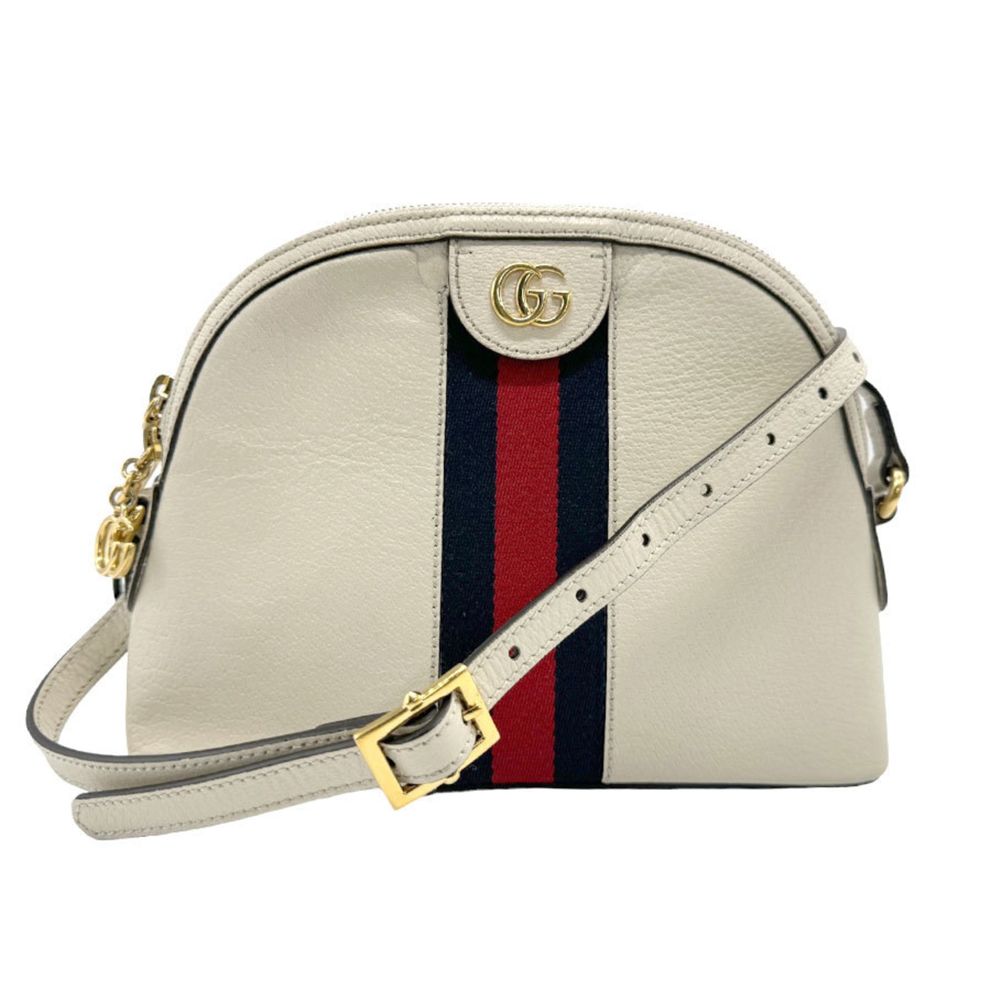 GUCCI Shoulder Bag Ophidia Leather Ivory Women's 499621 z1631