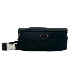 PRADA Waist Bag Nylon Black Men's Women's n0004