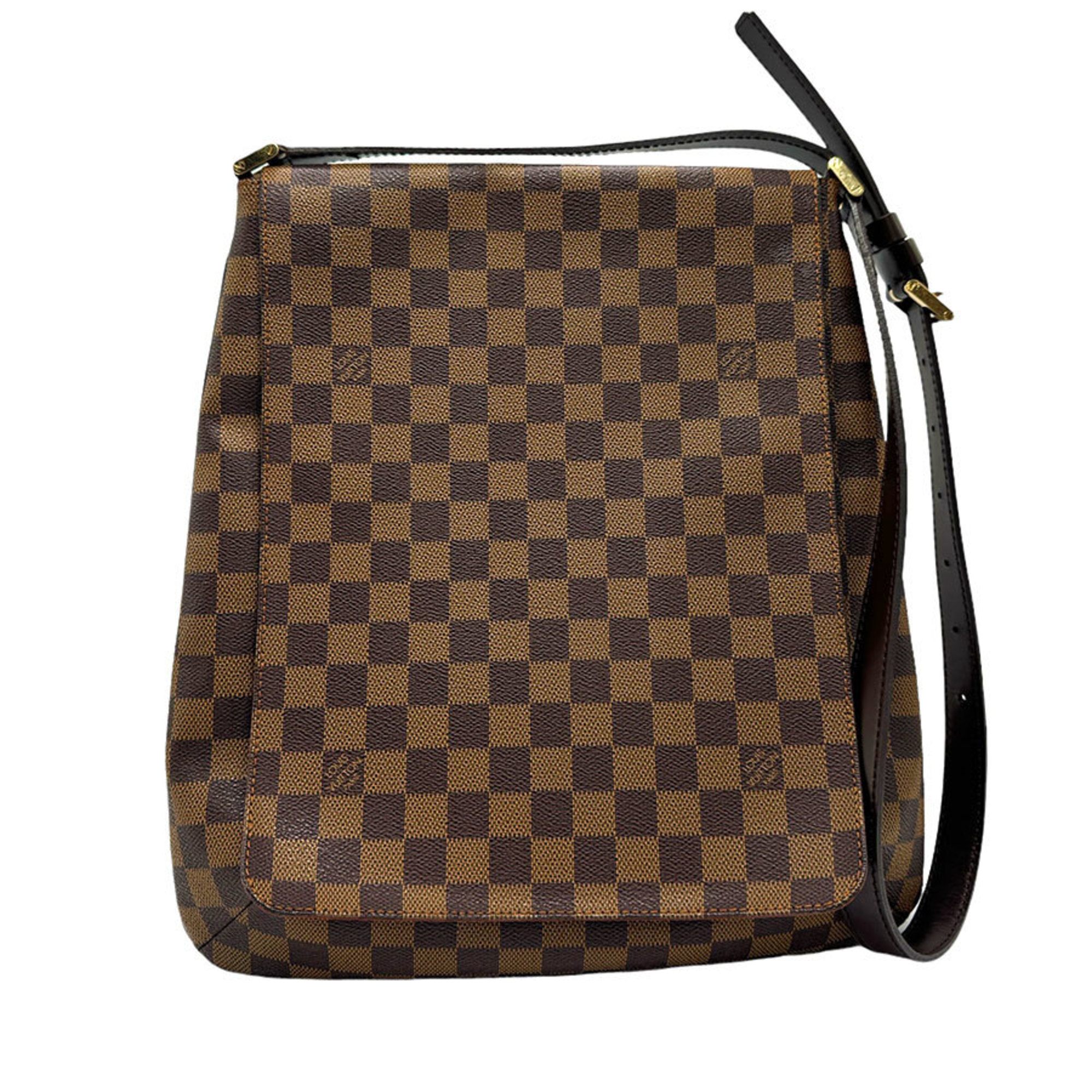 Louis Vuitton LOUIS VUITTON Shoulder Bag Damier Musette Canvas Ebene Women's N51302 n0001