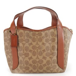 Coach handbag 79251 leather brown signature ladies COACH