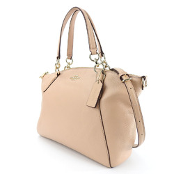 Coach handbag F36675 leather pink beige shoulder bag for women COACH