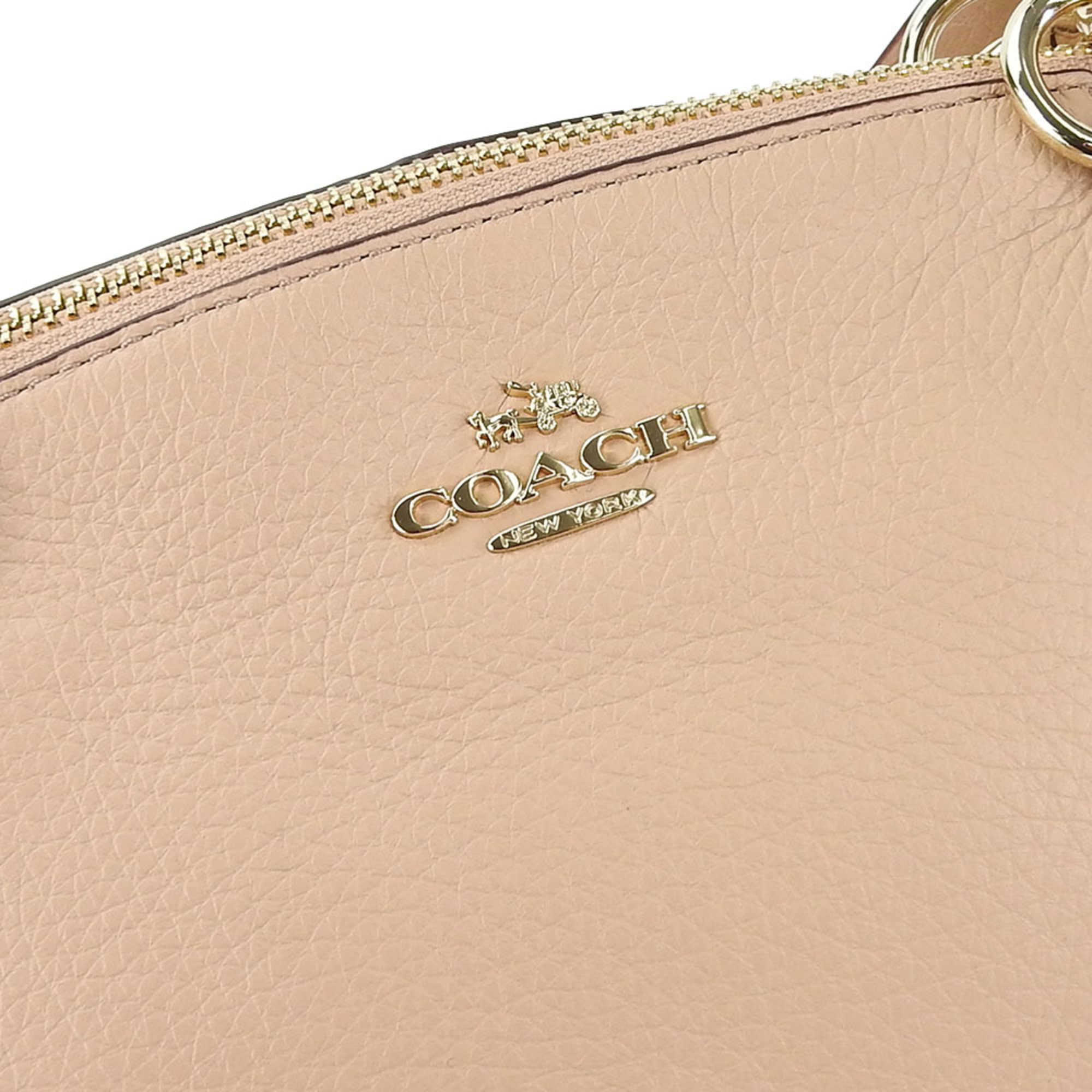 Coach handbag F36675 leather pink beige shoulder bag for women COACH