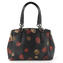 Coach handbag F55538 leather black red women's COACH